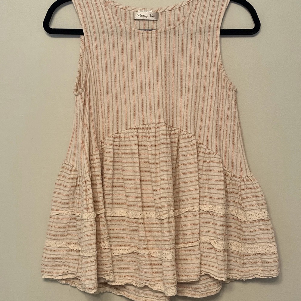 Chic Striped Sleeveless Top